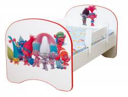 Кровать детская с фотопечатью без ящика Тролли
