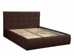 Кровать Диана 1400 Н1010 жаккард шоколад