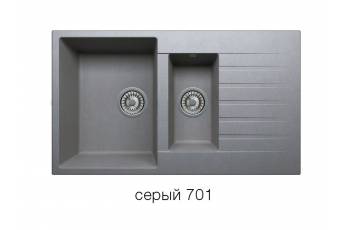Кухонная мойка Tolero R-118 Серый 701