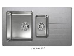 Кухонная мойка Tolero twist TTS-890 Серый 701