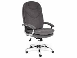 Кресло офисное Softy lux флок серый
