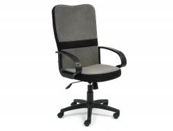 Кресло офисное СН757 флок серый/черный