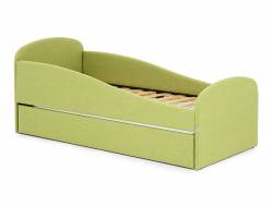 Кровать с ящиком Letmo авокадо (рогожка)