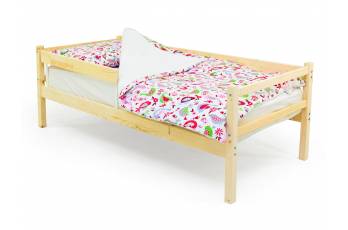 Кровать-тахта Svogen с бортиком натура без покрытия