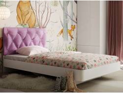 Кровать Милана-3 с каретной стяжкой 1200