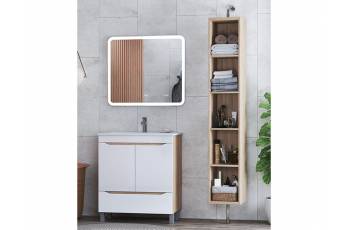 Комплект мебели в ванную Grani 600 напольный дуб сонома