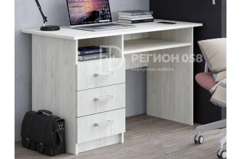 Письменный стол ПС-02 с ящиками дуб крафт белый