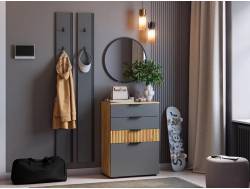 Прихожая Мебельсон К21 дуб крафт золотой/графит