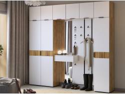 Прихожая Мебельсон К33 дуб крафт золотой/белое дерево