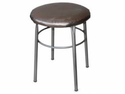 Табурет круглый ДХ-10 обивка светлый перламутр