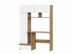 Стол компьютерный Некст 1 Дуб Золотой/Белый