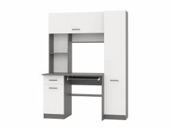 Стол рабочий Альфа 6-0603 Графит, Белый