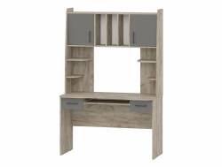 Стол рабочий Бета 6-0604 Дуб Крафт Серый, Графит