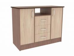 Комод универсальный Дуэт Люкс ясень шимо