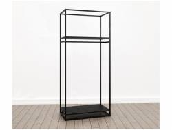 Шкаф для одежды открытый (М-12) Лофт Черный