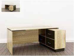 Стол дизайн Правый (О-5) Eclectic lite Дуб рокпайл-Скала