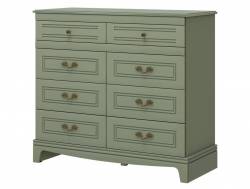 Комод 8 ящиков Лорето Зелёный самшит
