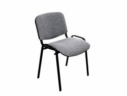 Стул ИЗО В-03 серый/черная рама