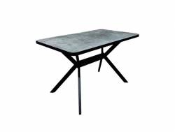 Стол раздвижной Верон-R камень темный/черный