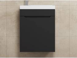 Тумба с раковиной Uperwood Tanos 40 см матовая черная