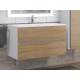 Тумба с раковиной Uperwood Barsa 90 см раковина белая-тумба белая/дуб сонома