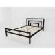 Кровать металлическая Куба 1800 черная