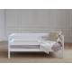 Кровать-софа детская с бортиками белый 80х160 см