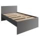 Кровать Мори КРМЯ 1400.1/1 графит с ящиками МЯ 995.2