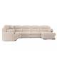 Диван угловой большой П-образный Квин 6 без механизма Ultra Sand