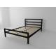 Кровать металлическая Комфорт 1800 черная