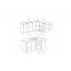 Кухонный гарнитур Шелли мега прайм 1600х1700 мм