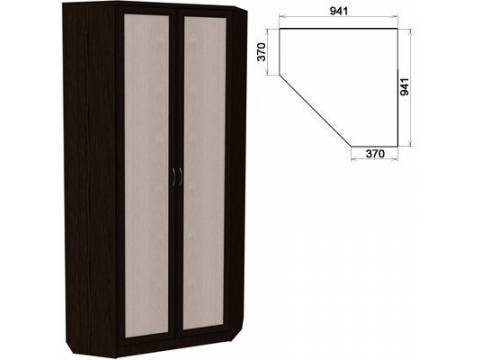 Шкаф угловой со штангой и полками арт.401
