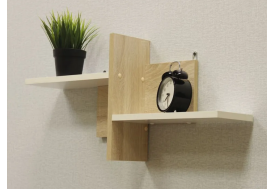 Полка настенная Д3 Белый-дуб сонома