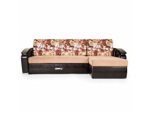Диван Дубаи с оттоманкой Букет роз 1-Pony 112 Astor 536