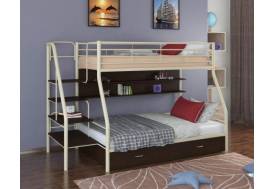 Двухъярусная кровать Толедо 1 ПЯ слоновая кость венге