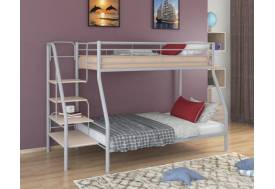 Двухъярусная кровать Толедо 1 серый молочный