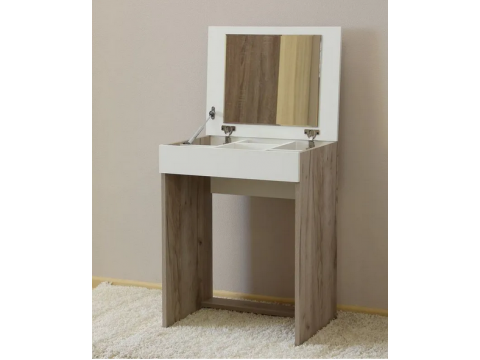 Туалетный столик Эксон Дуб крафт серый - белый