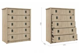 Комод Валенсия 5 ящиков