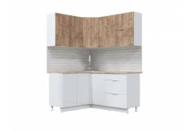 Кухонный гарнитур угловой Асти Вайт 1600х1400