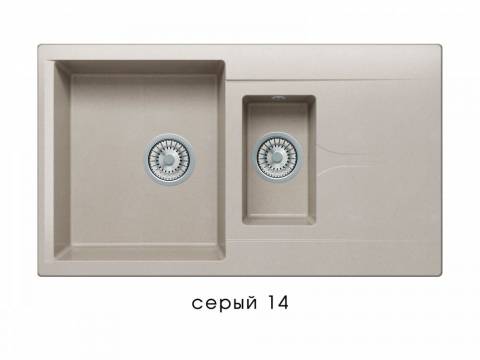 Мойка Polygran Brig-870 Серый 14