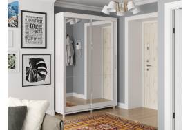 Шкаф-купе Комфорт 12 Прайм c прямоугольным зеркалом 1500 ясень