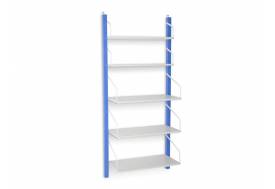 Детская навесная полка-стеллаж Svogen сине-белый