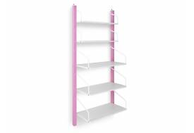 Детская навесная полка-стеллаж Svogen лаванда-белый