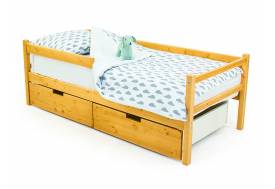Кровать-тахта Svogen с ящиками и бортиком дерево