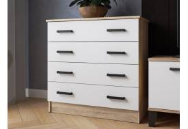 Комод КМ-2 дуб сонома/белый