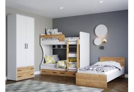 Детская комната Лючия белый/дуб крафт золотой