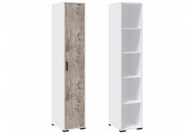 Пенал Бриз белый/дуб юкон