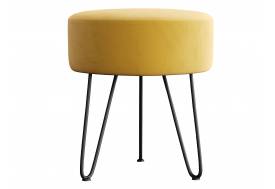 Пуф Берг велюр Ультра Мустард