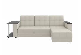 Диван угловой Атлант со столиком кожзам бежевый