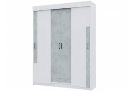 Шкаф-купе Victor Белый-Бетон